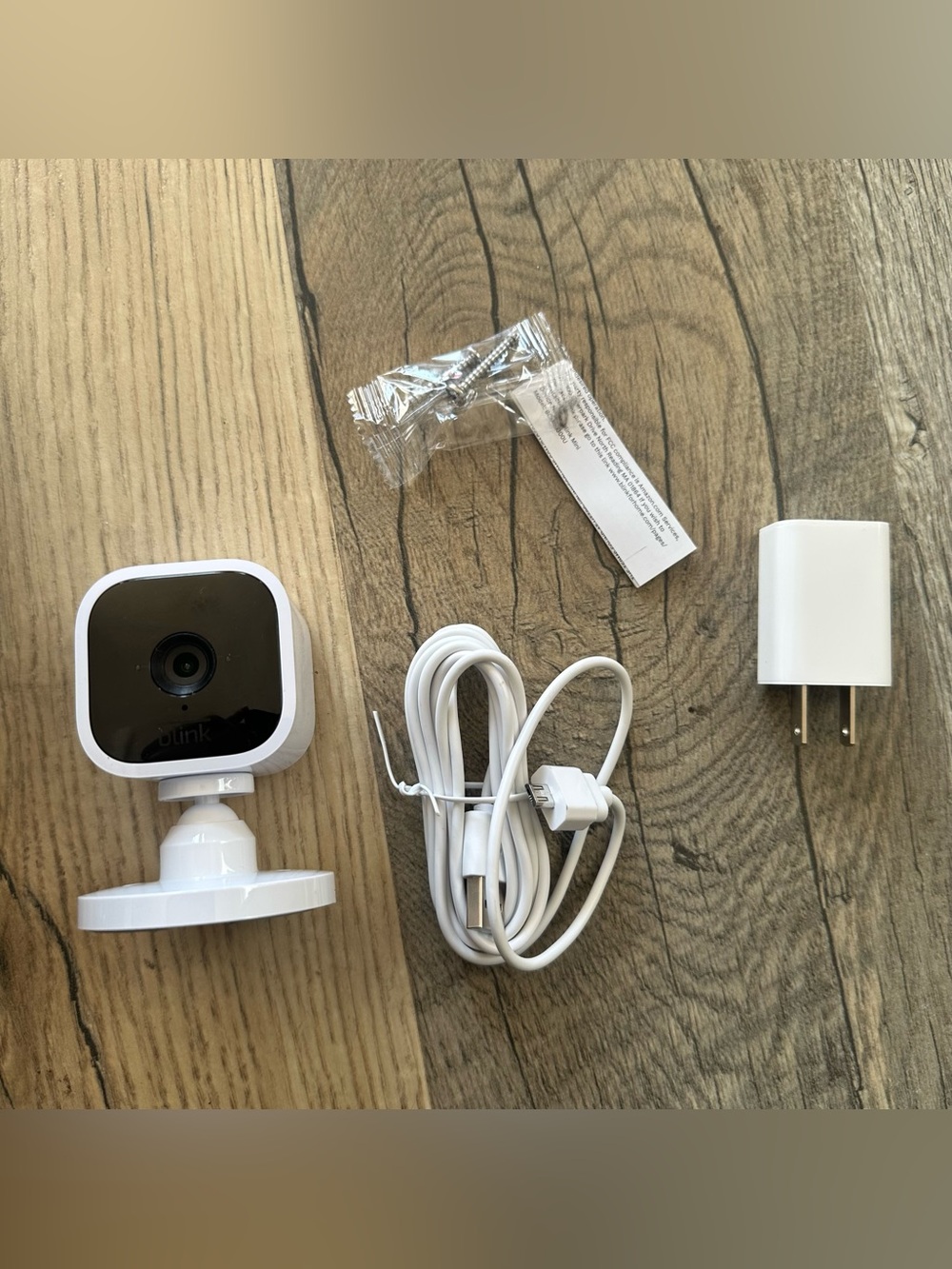 Blink Mini Indoor Smart Camera — White with Black Front